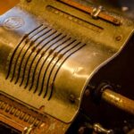 Printing machine, closeup, newspaper printer machine, printing ...